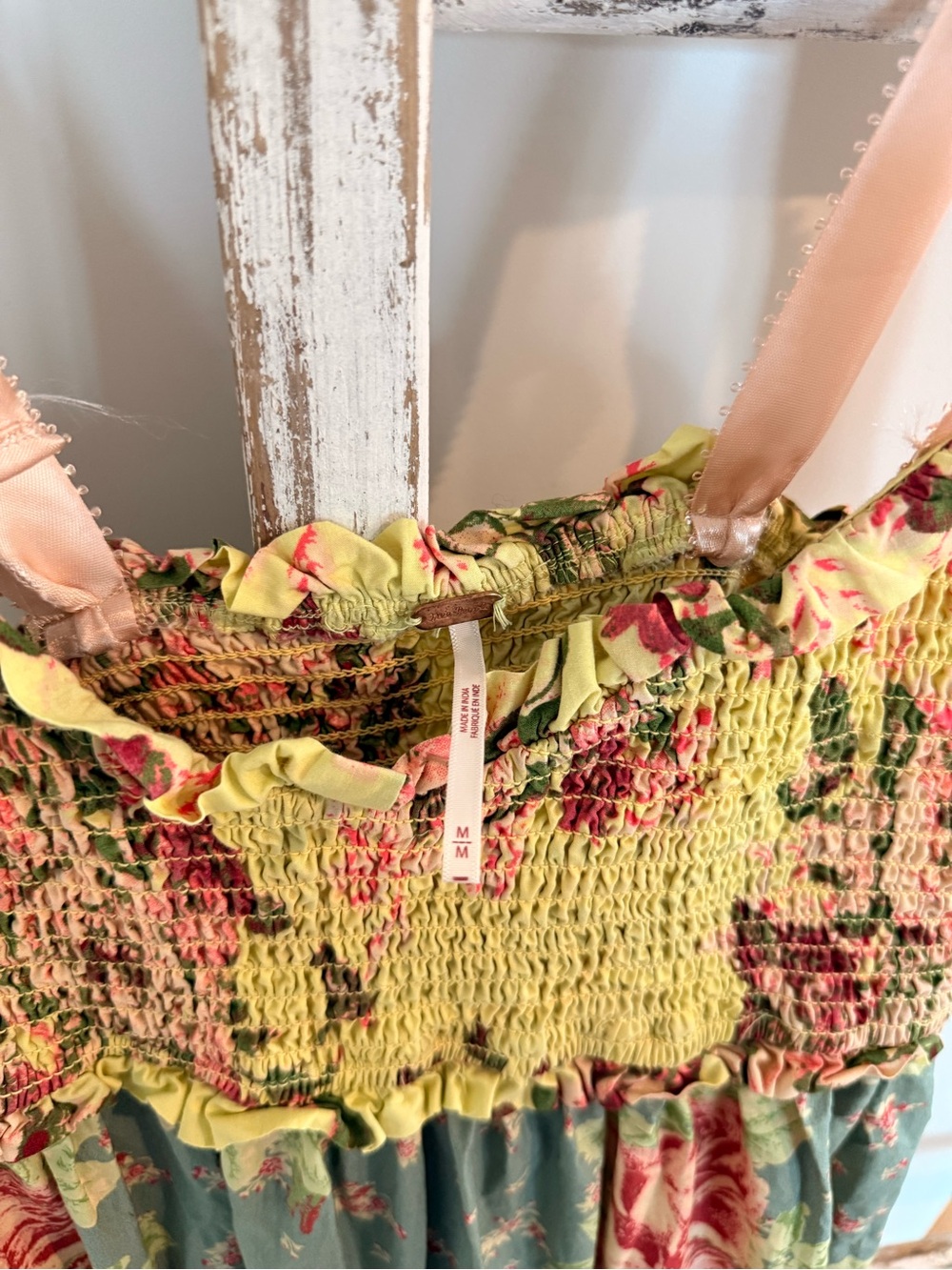 Free People Bluebell Dress M Maxi Cottage Core Floral Rare/HTF Farmhouse EUC - Picture 3 of 4
